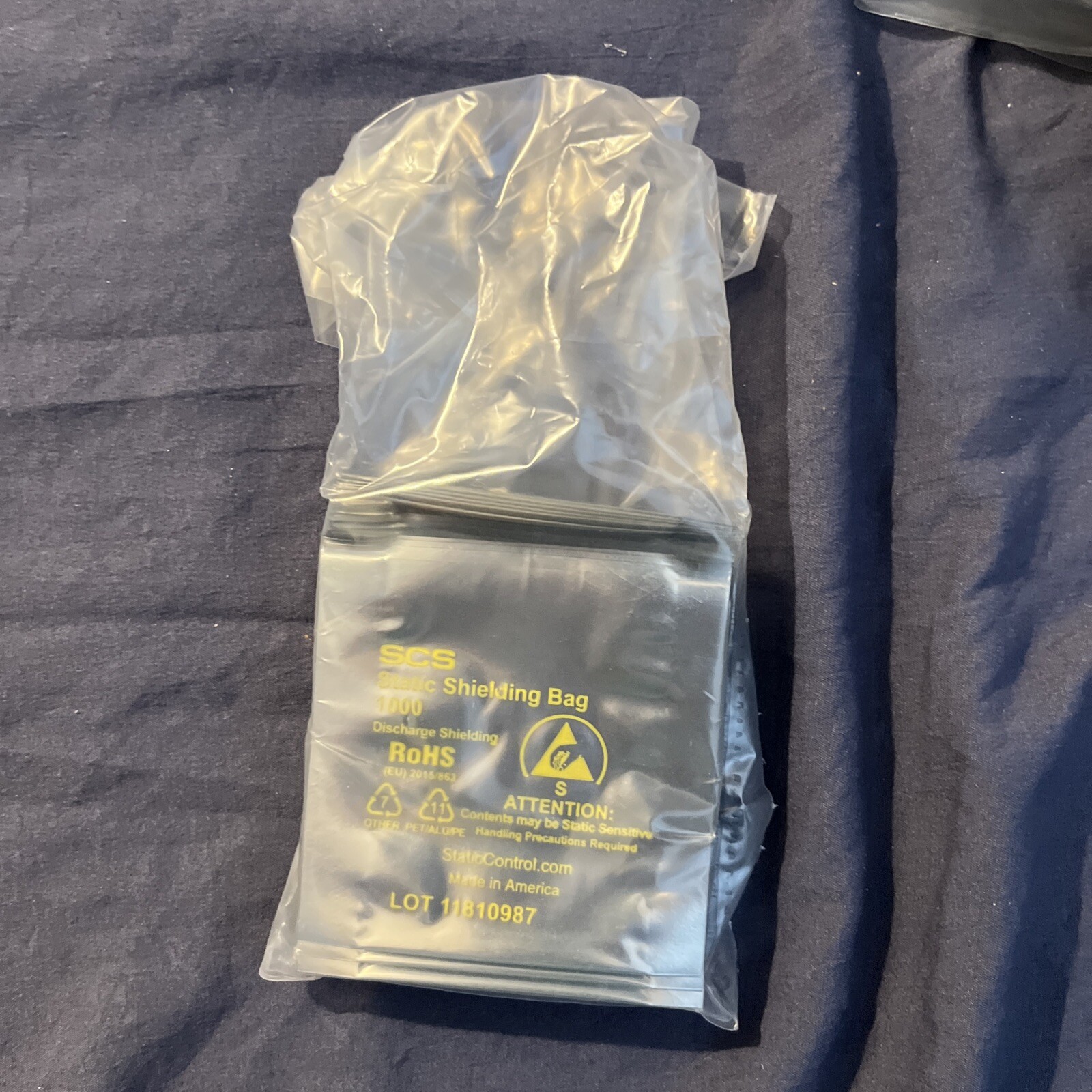 Scs Static Shielding Bag 3” X 3” - Packs Of 100 (sealed) No Zip 10033