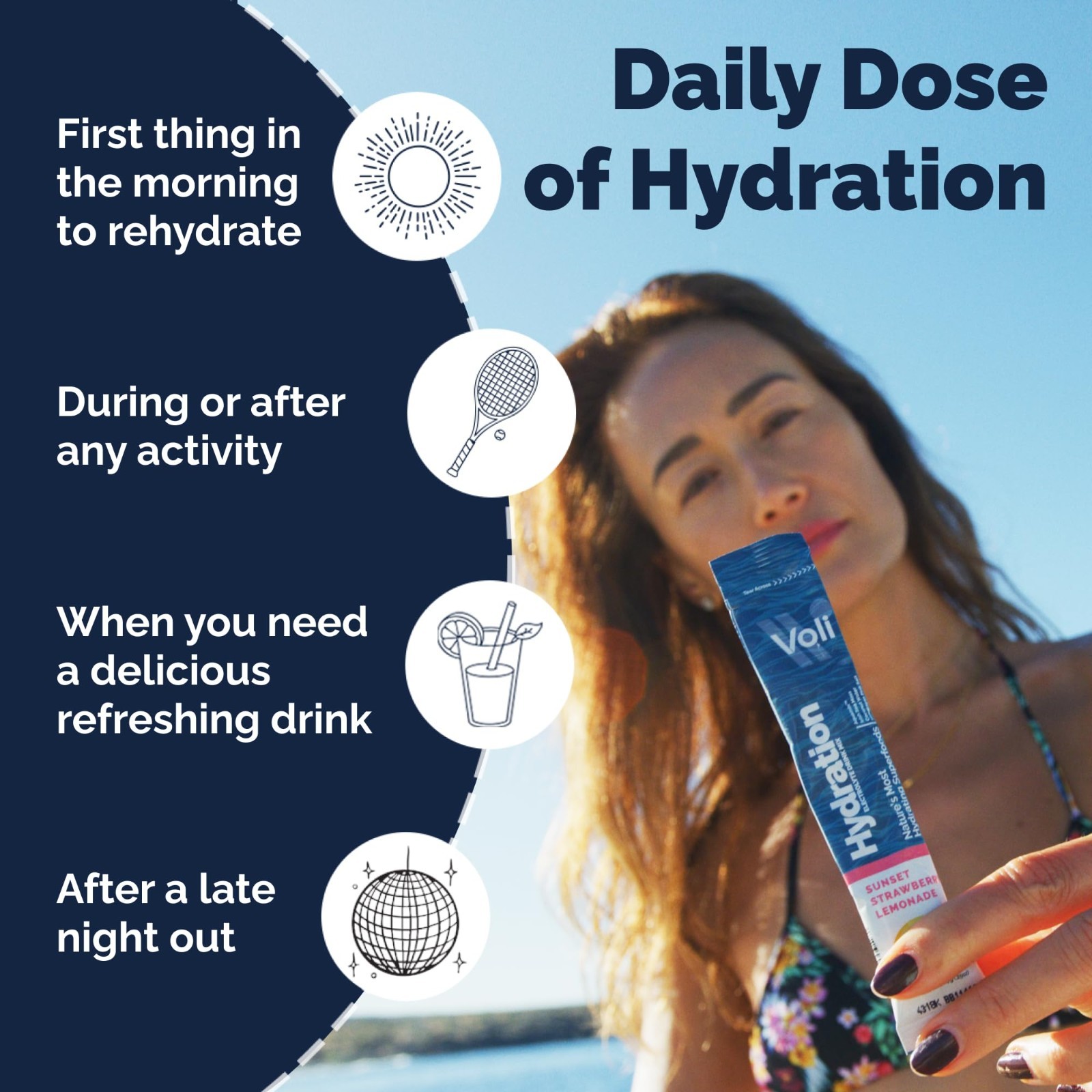 Electrolyte Drink Mix Packets | Sugar-Free Hydration, Keto & Fasting Friendly |