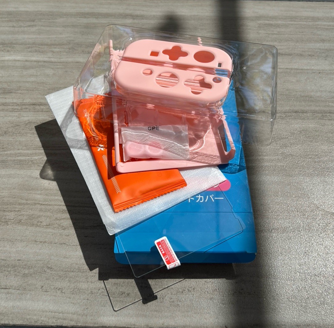 Nintendo Switch Smart Cover Protector with Screen Protector-pink