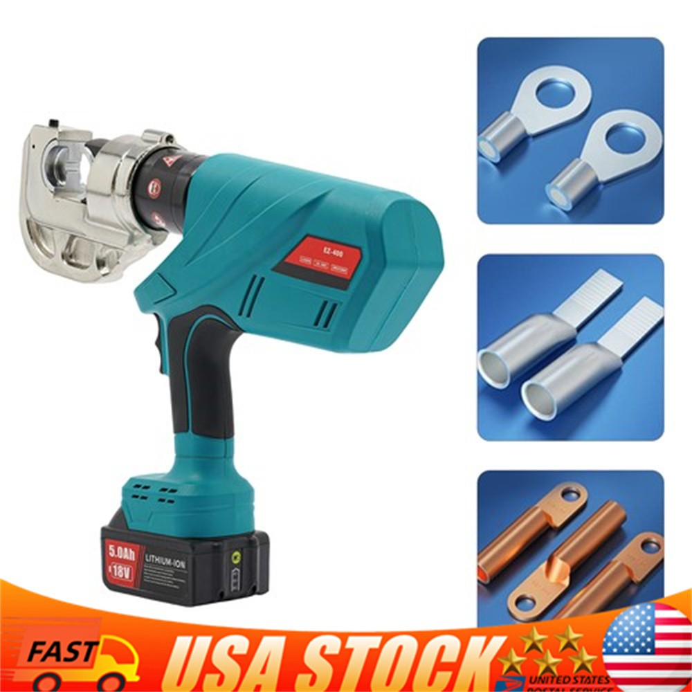 Electric Hydraulic Plier Rechargeable Battery Powered Crimping Tool 18V 10-400m㎡
