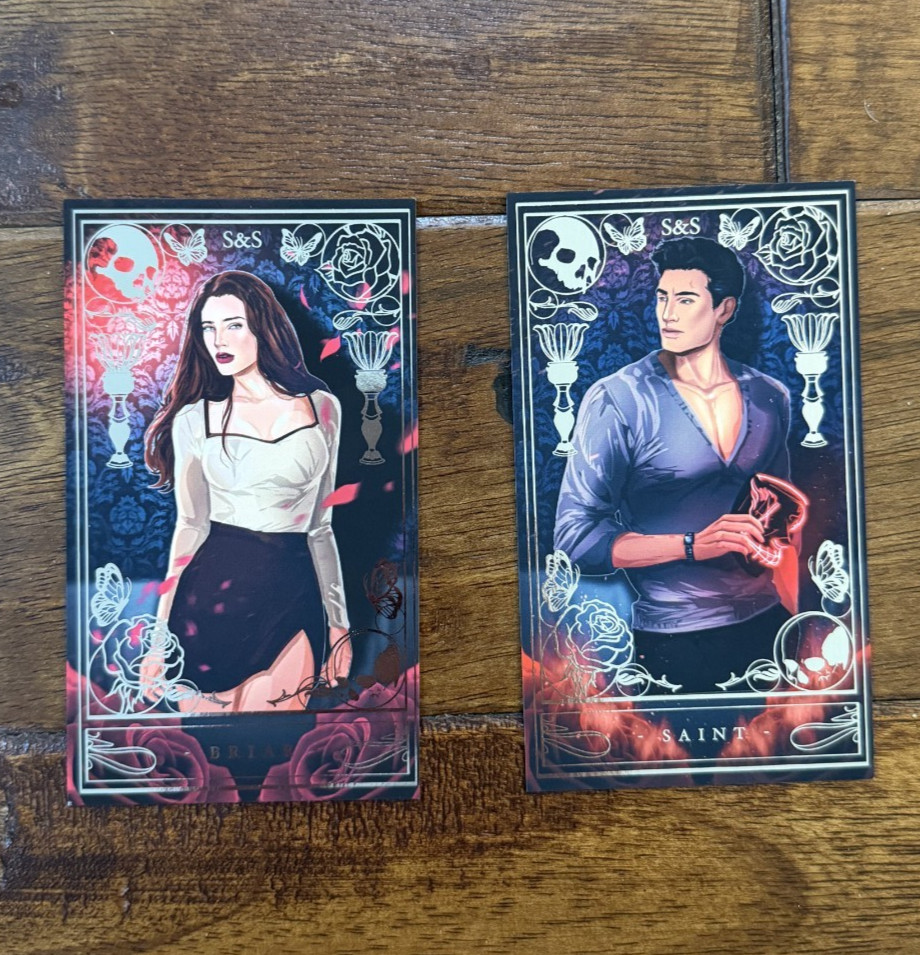 Pretty Gal Pins PGP Jemlin- Saint and Sinner - Briar and Saint tarot style cards