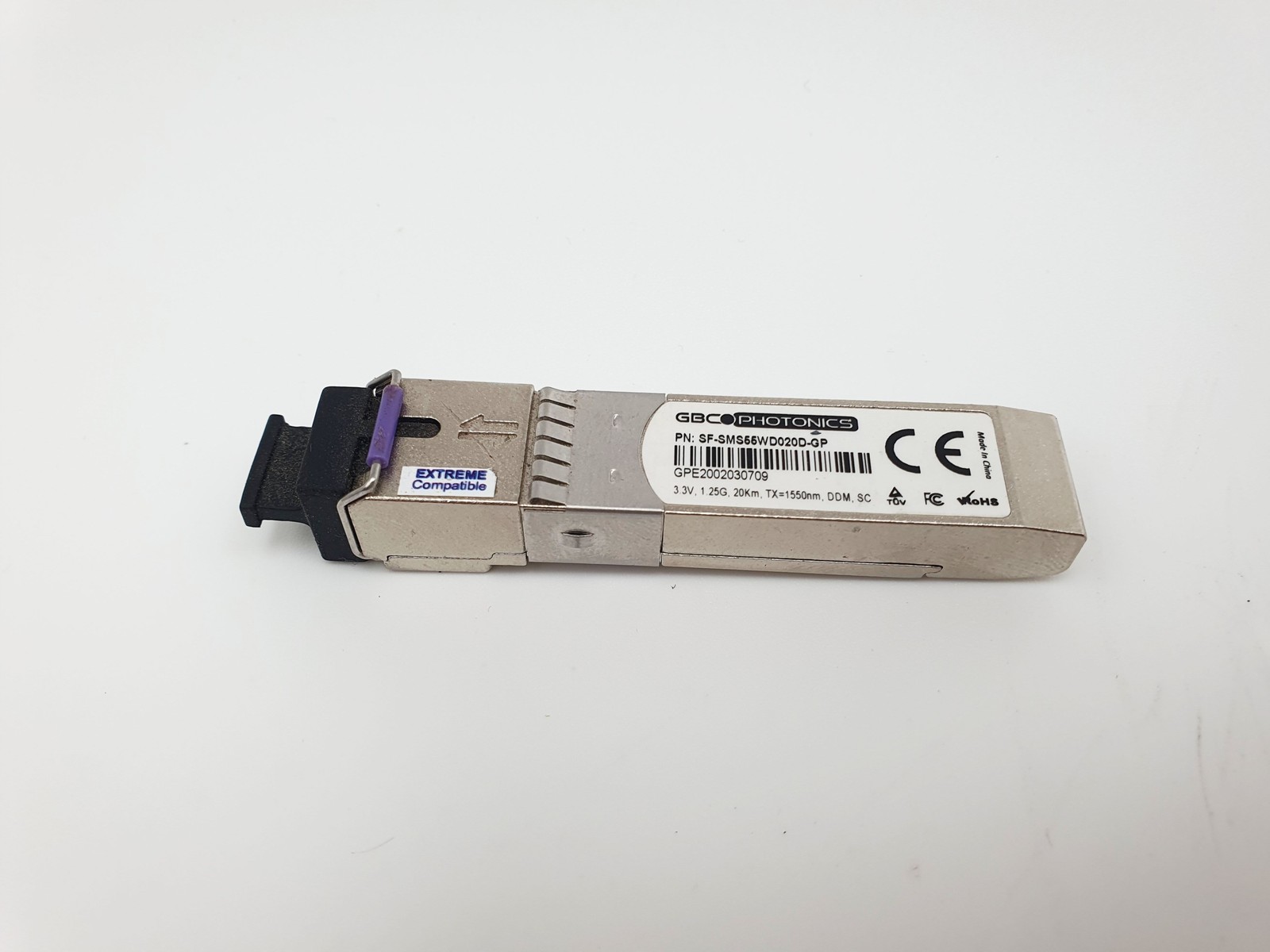 GBC SF-SMS55WD020D-GP 3.3V 1.25G 20KM TX=1550NM DDM SC