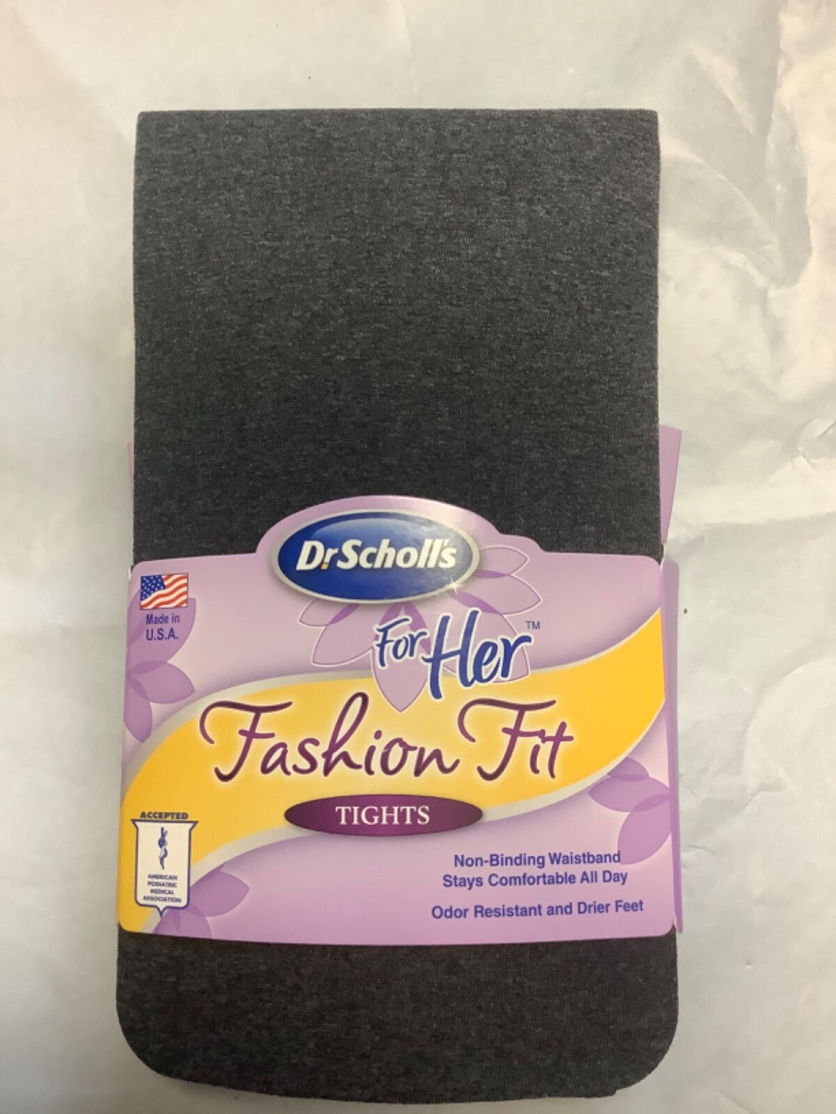 Dr. Scholls For Her Women's Fashion Fit Large tights new 5’ 6”-6 charcoal gray