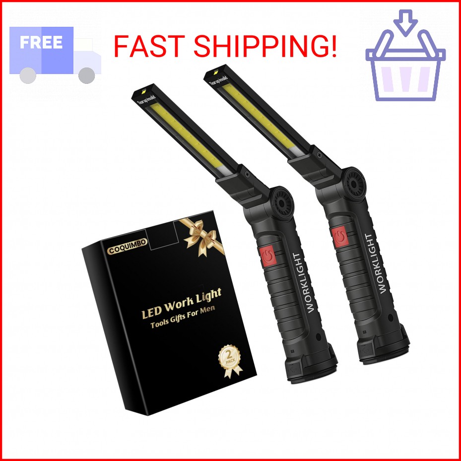 Coquimbo Tool Fathers Day Dad Gifts for Men Him Husband, Rechargeable LED Work L