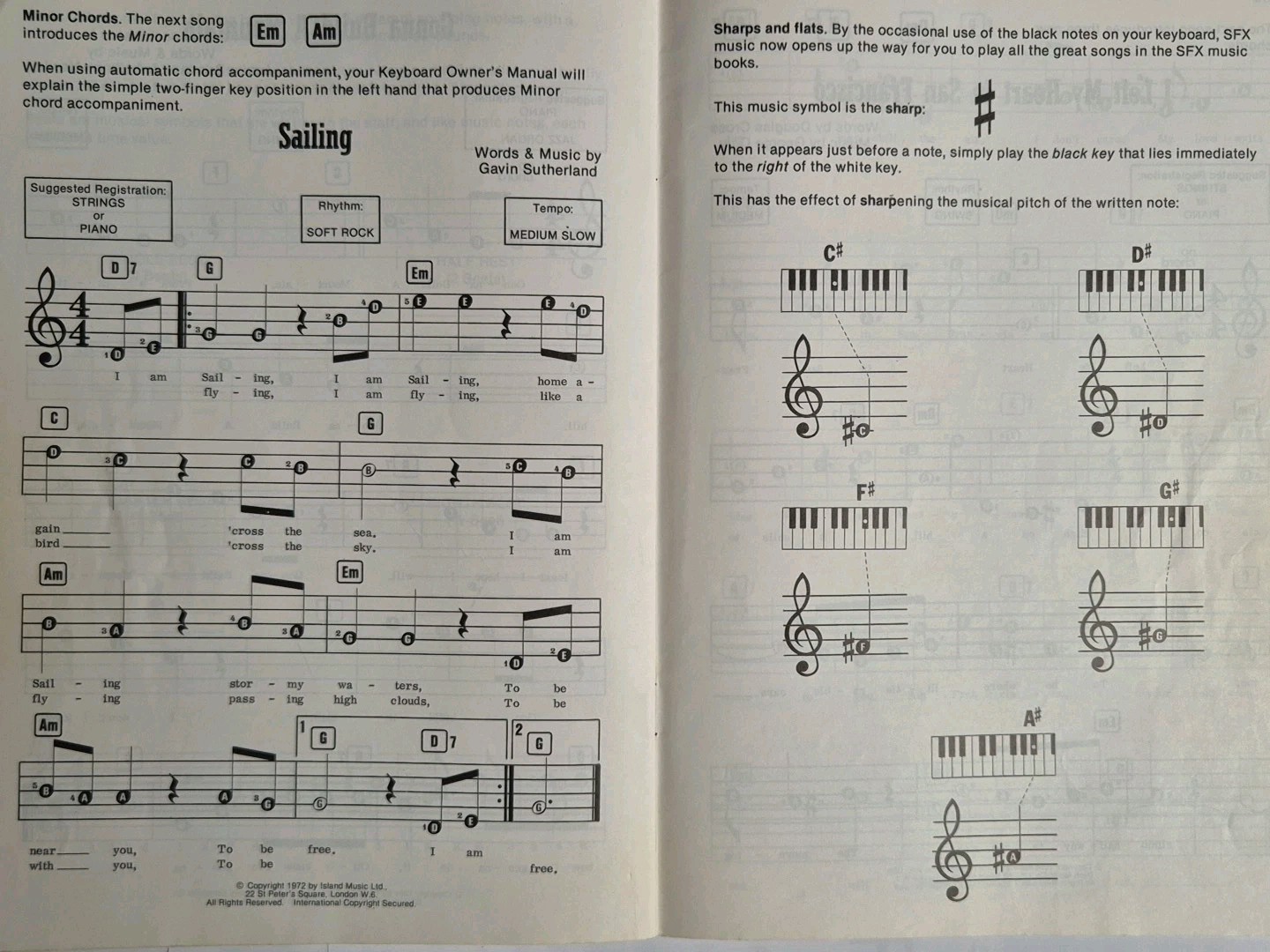 Start Playing Keyboard The SFX Tutor - Sheet Music Book