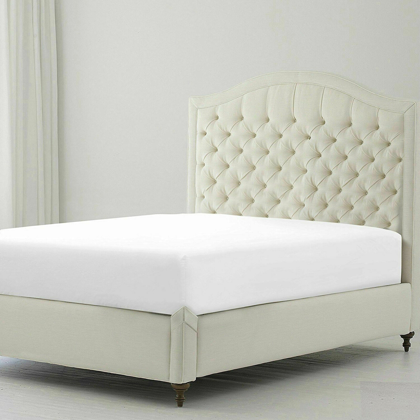 Extra Deep Pocket 1 PC Fitted Sheet 1000 Thread Count Egyptian Cotton King Size