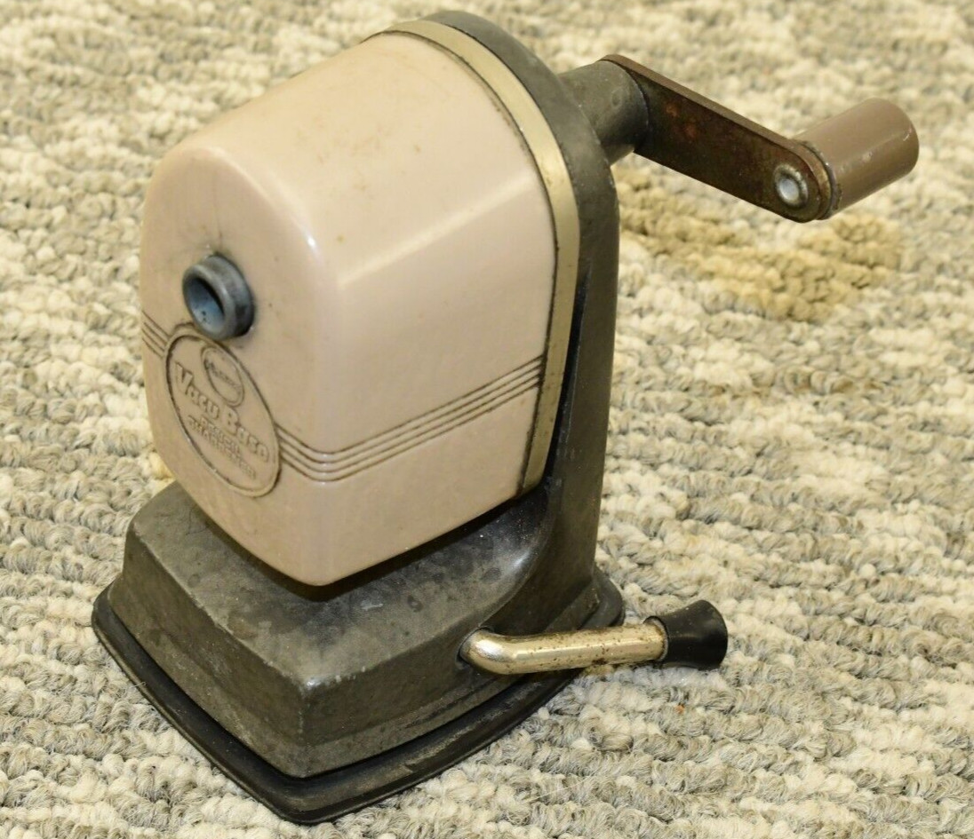 Vintage Berol Apsco Vacu Base Suction Cup Desk Top Pencil Sharpener