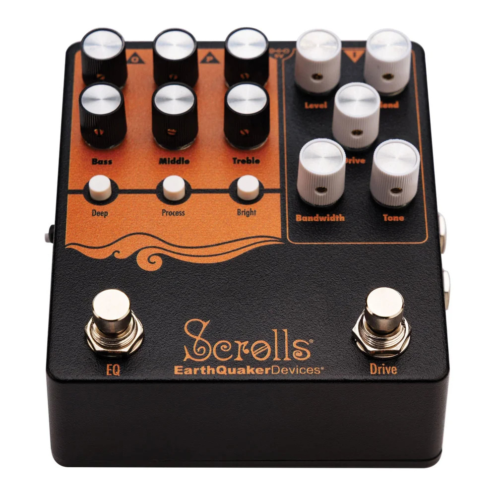 EQD EarthQuaker Devices Scrolls Bass Odyssey Preamp & EQ Bass Effect Pedal
