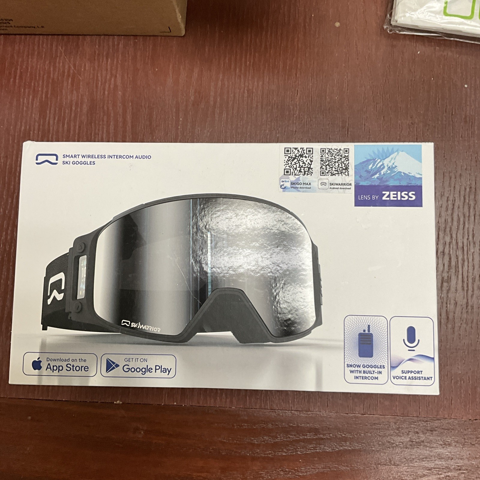 Skiwarrior Bluetooth Smart Ski Goggles with Walkie-Talkie with Lens by Zeiss