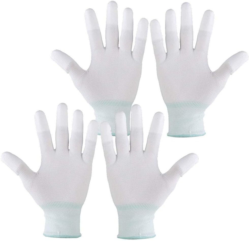 2Pairs Quilting Gloves for Free Motion Sewing Lightweight and Form-Fitting Nylon