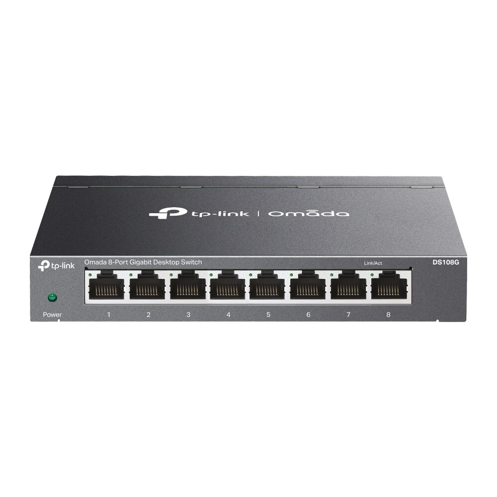 TP-Link DS108G | Omada 8-Port 10/100/1000Mbps Gigabit Desktop Unmanaged Switch