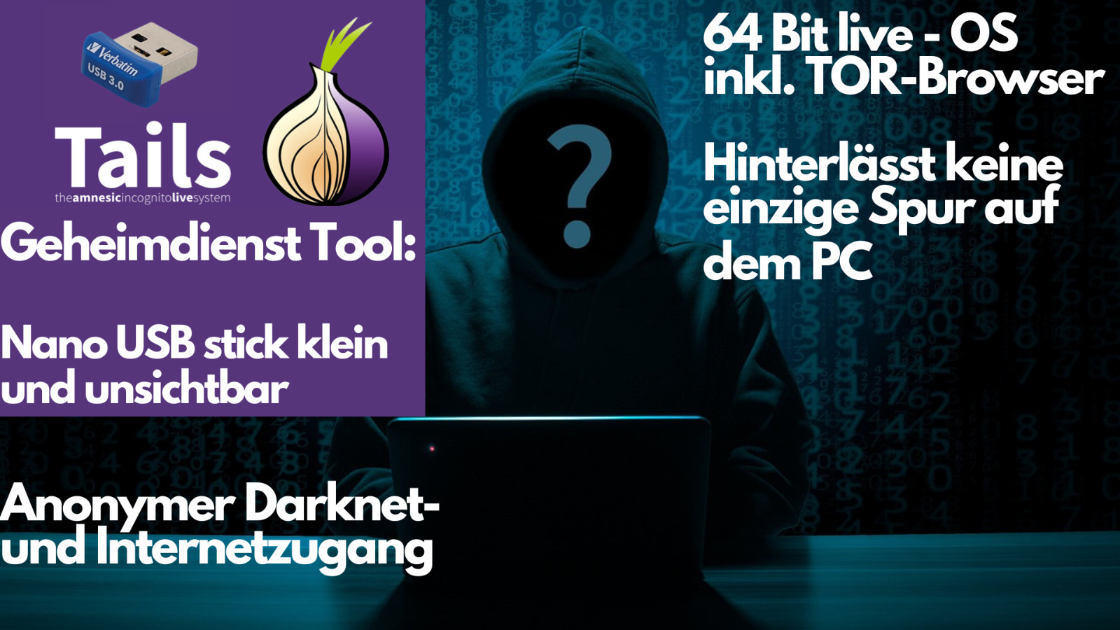 Nano Tails 7.4 Anonymous & Secure Darknet & Internet Surfing No Traces on PC