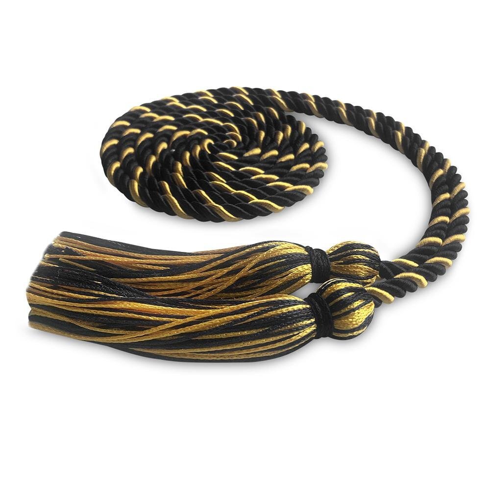 Endea Graduation Single Honor Cord Black/Gold for High School & College