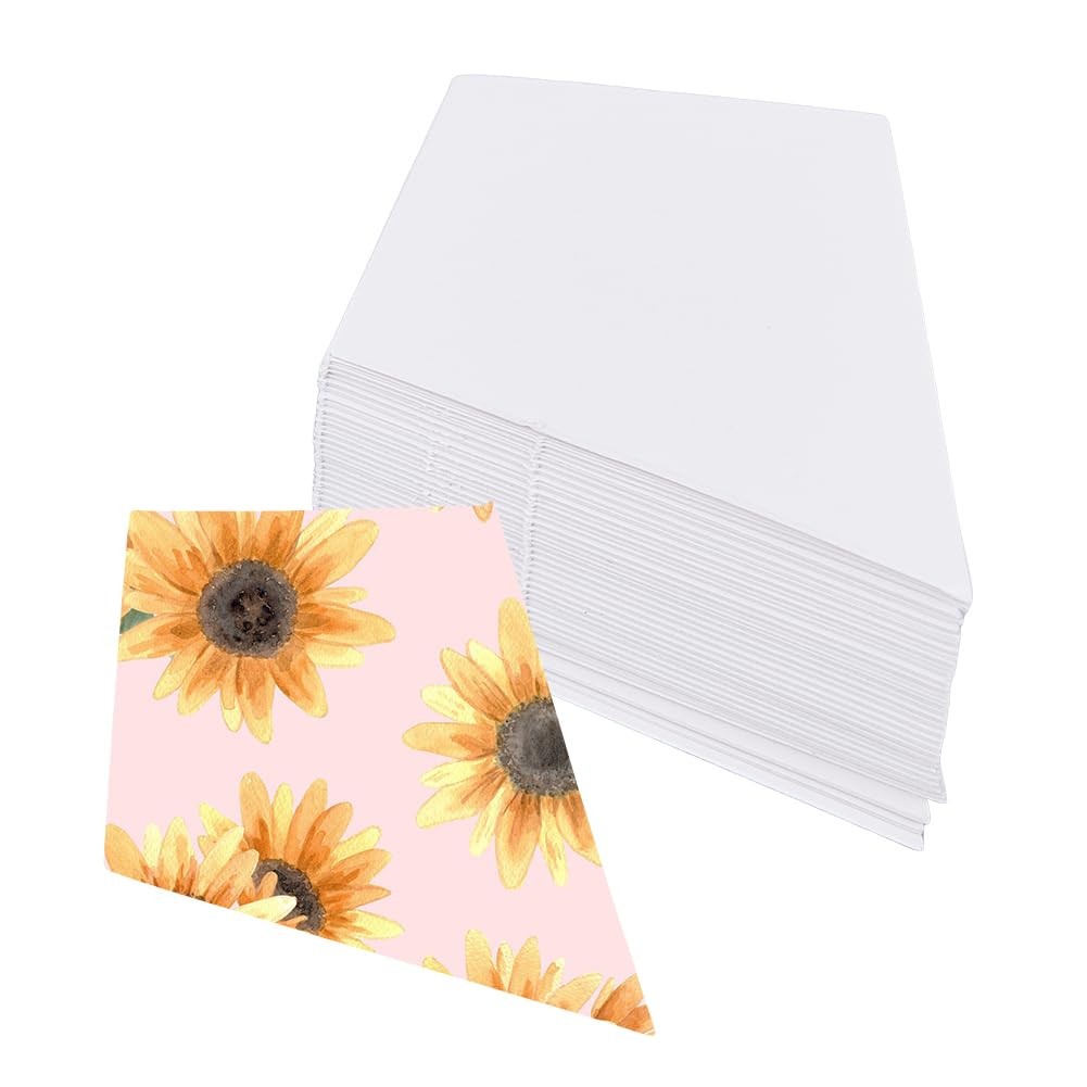 200 PCS White Trapezoid Quilting Paper Templates English Piecing Patchwork