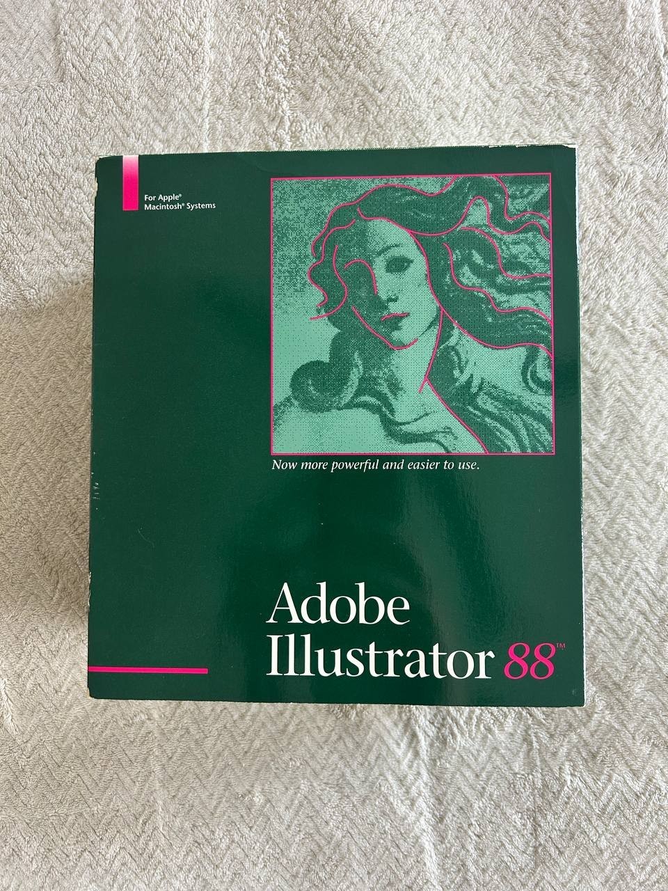Adobe Illustrator 88. Vintage Apple Macintosh software 1987-1987 years