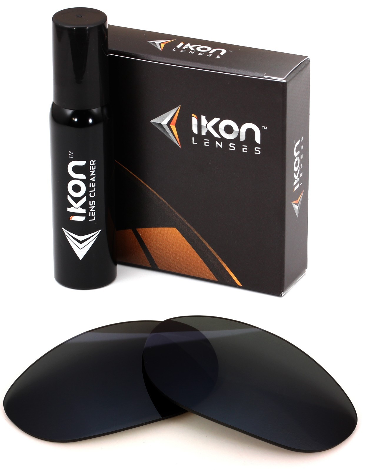 Polarized IKON Replacement Lenses For Oakley Monster Dog Sunglasses Black