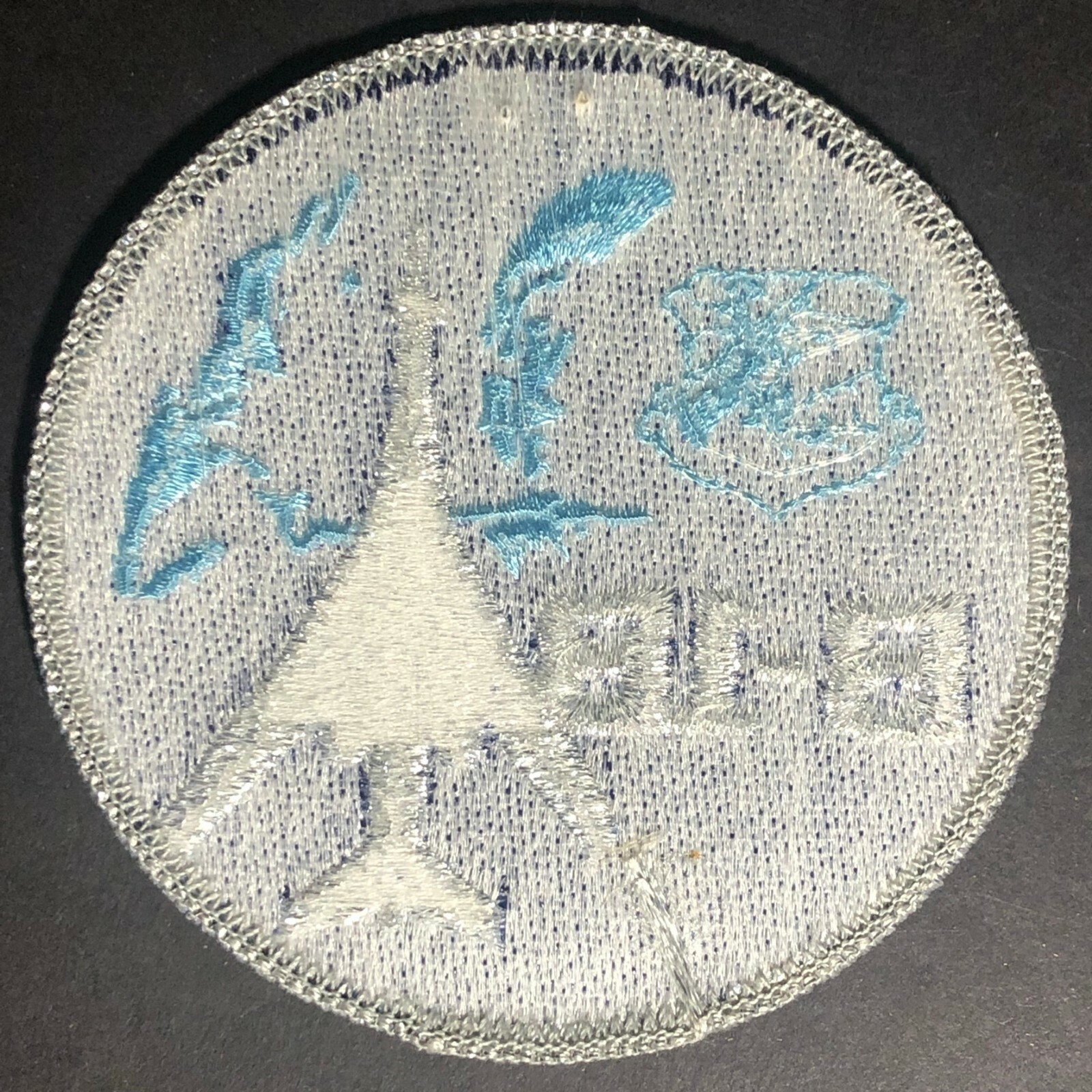 Vintage B-1B Bomber (Rockwell) Embroidered Patch - Glitter Thread