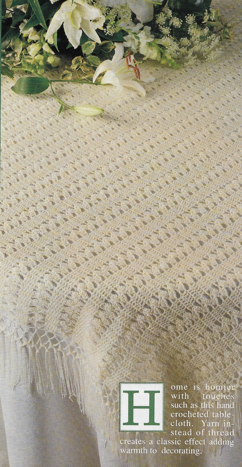 Yarn Tablecloth crochet pattern instructions