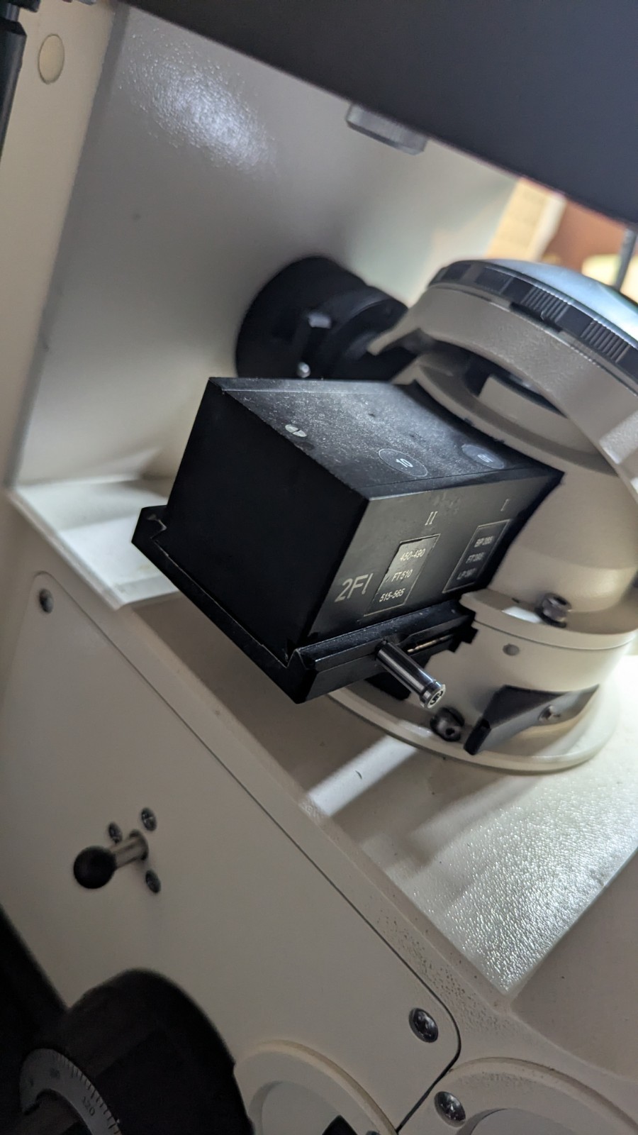 *UNTESTED* Zeiss Axiovert 35 Inverted Fluorescence Microscope With Power Supply