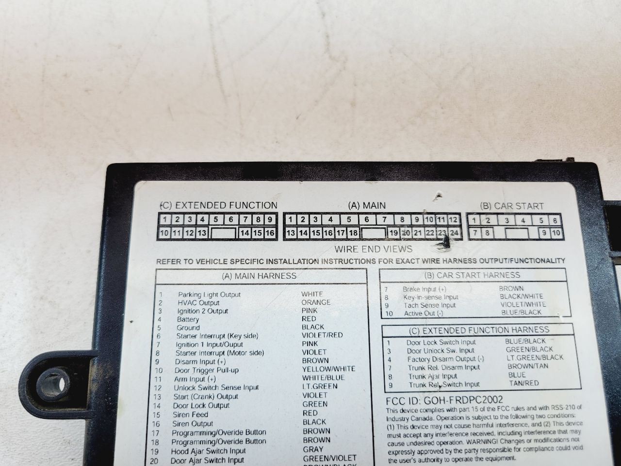 2012 FORD F-150 REMOTE START SYSTEM MODULE OEM AL2J-19G367-AA