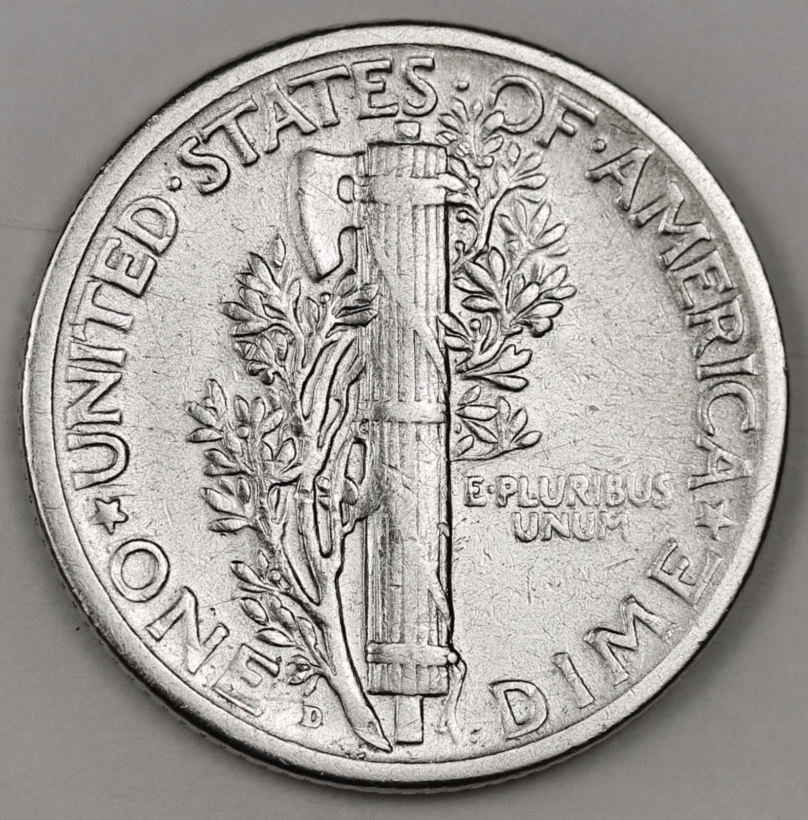 1927-d Mercury Dime. X.F. 99744 (Inventory A)