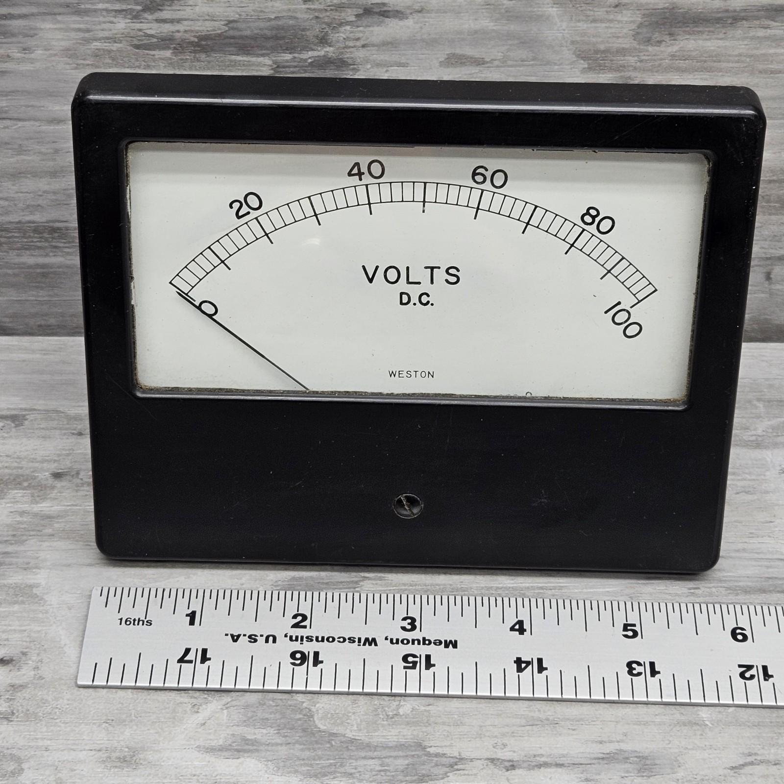 Weston Panel Meter Model 2021 Volts DC 0-100