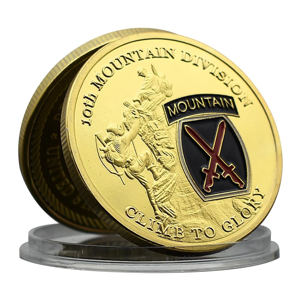 United States Army 10th Mountain Division Commemorative Coin Climb to Glory...