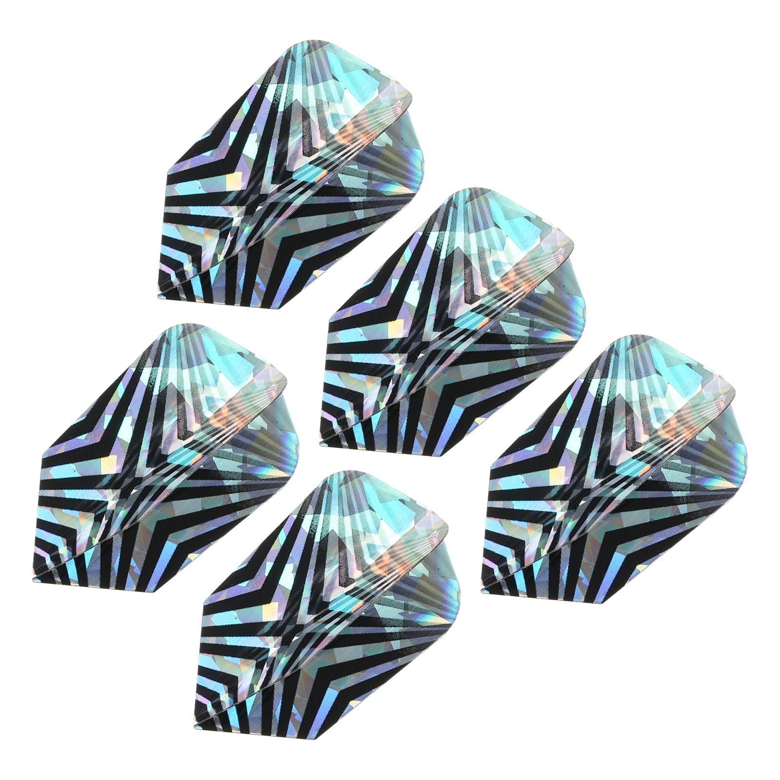 5 Pack Slim Dart Flights PET Dart Accessories V-shaped Pattern