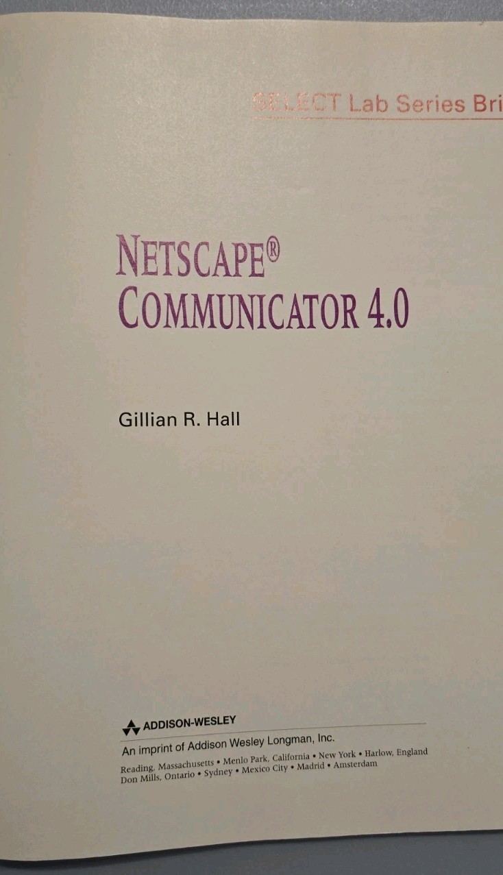 Retro 1997 Software Workbooks - Netscape 4.0 & MS PowerPoint 97 Lab Series