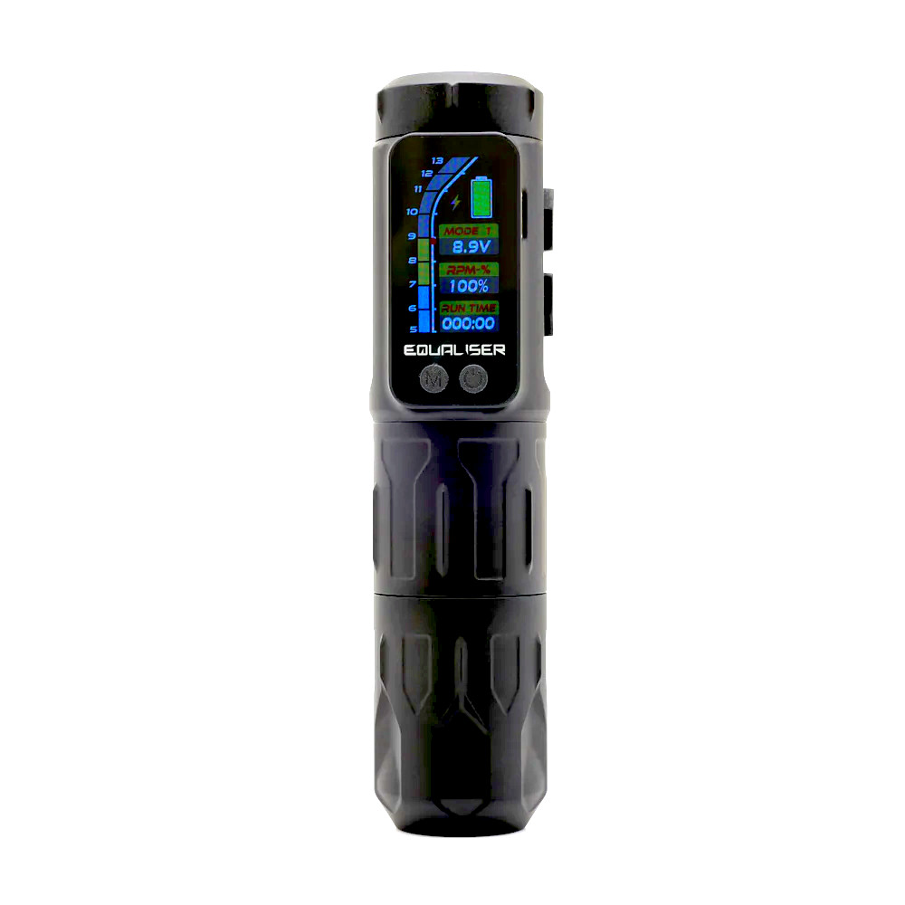 Kwadron Equaliser Unicorn Max 3.5 Stroke Wireless Tattoo Pen in Black