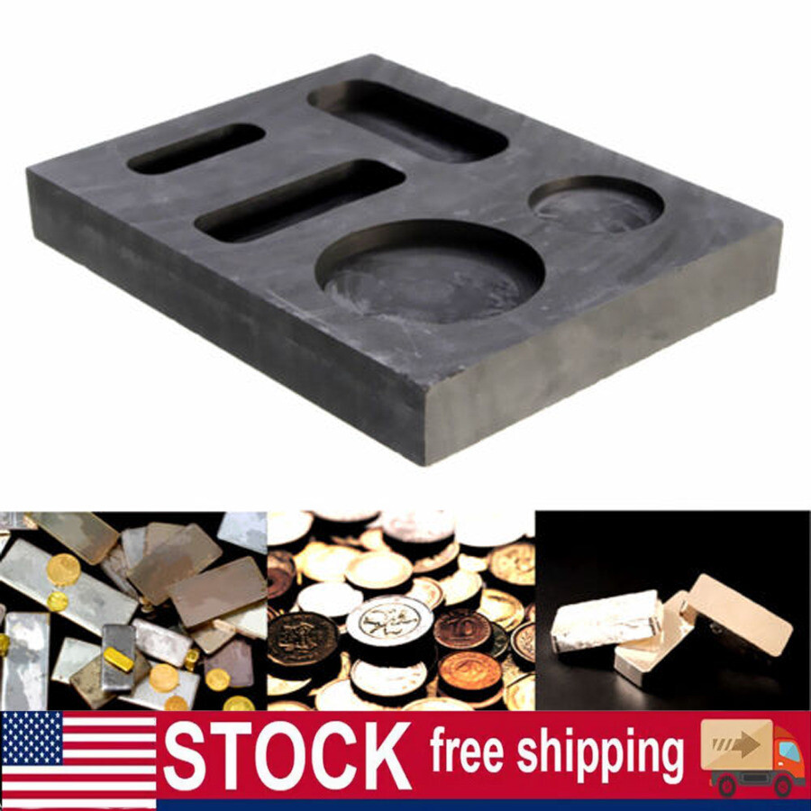 Graphite Ingot Casting Mold Combo Mold for Melting Refining Gold Silver Copper