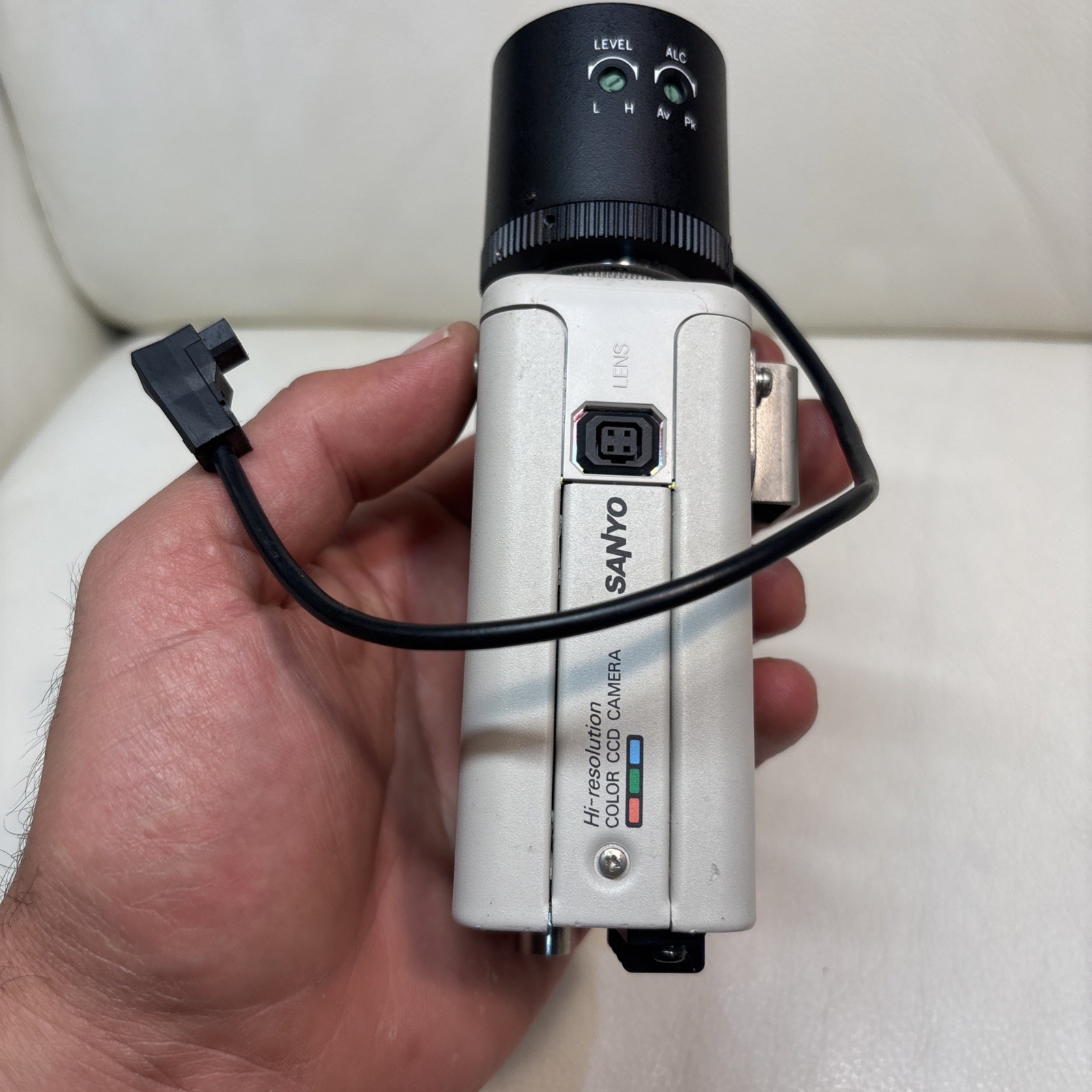 Sanyo Color VCC-3974 CCD Security Camera - WITH LENSE - UNTESTED