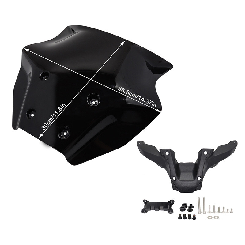 Motorcycle Windshield Wind Deflector With Bracket For Yamaha MT-09 SP 2024