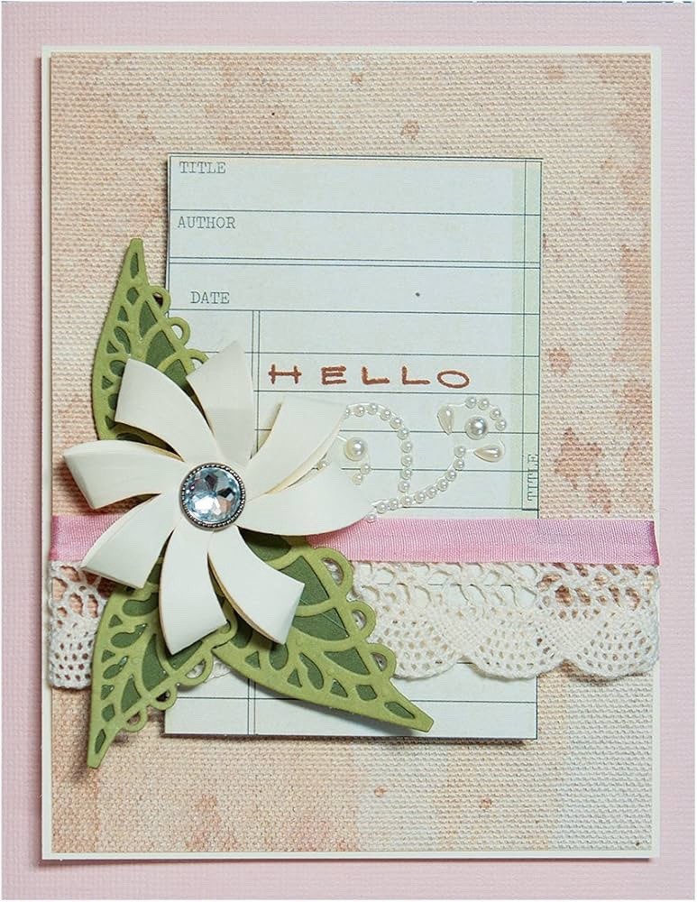 Spellbinders S6-047 is the Stack and Fan Flowers etched die set