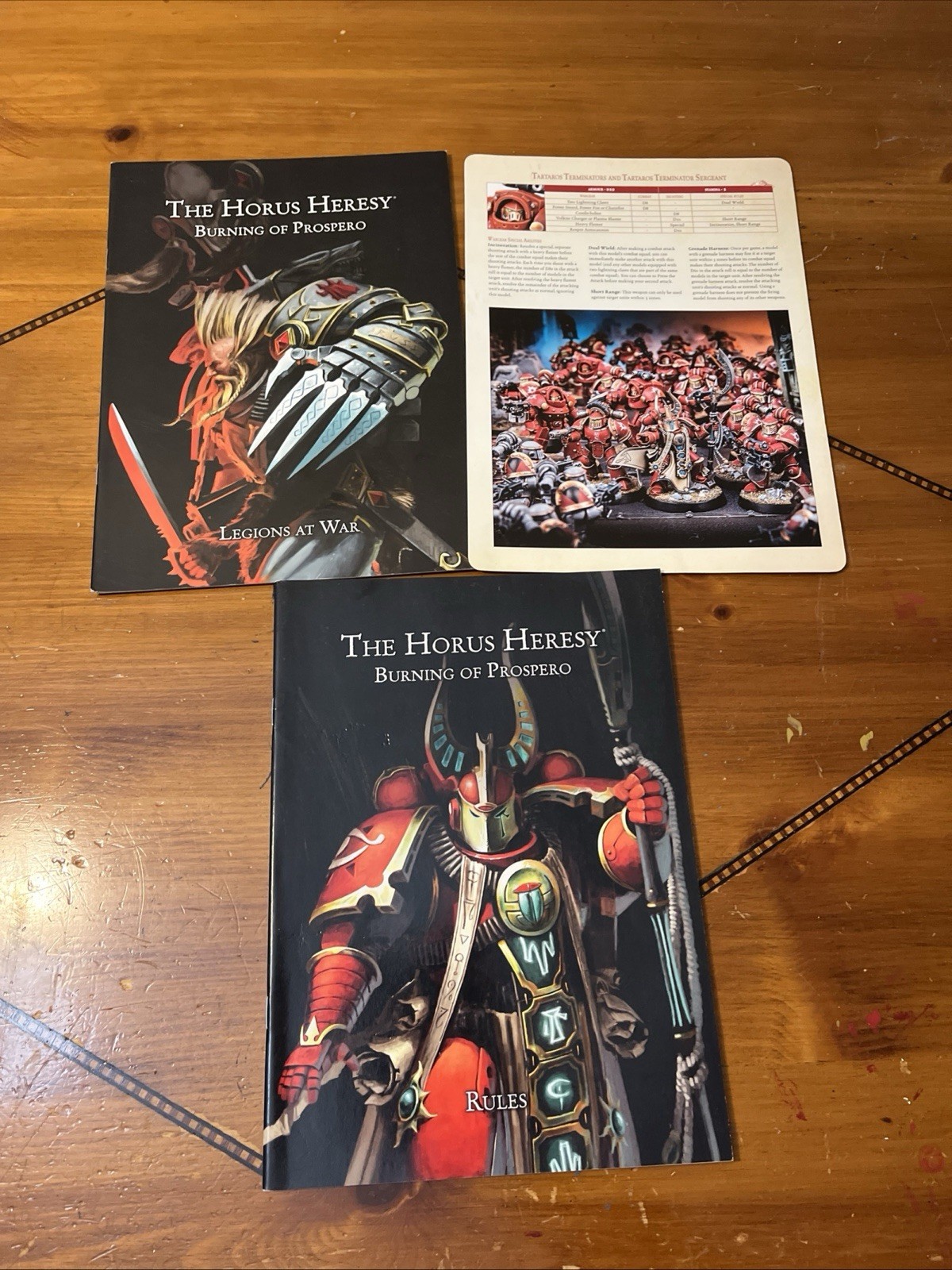 GW Warhammer 40K Horus Heresy - Burning of Prospero, Books Only! Fair+