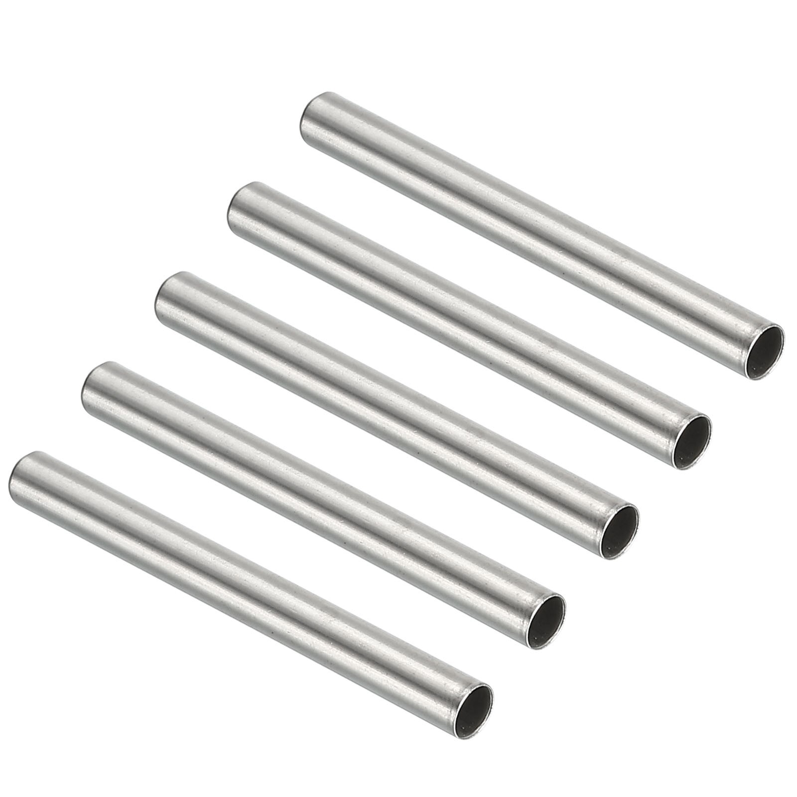 Thermowell Pipe Immersion Well 4.5mm ID 5mm OD 50mm Stainless Steel 304 5pcs