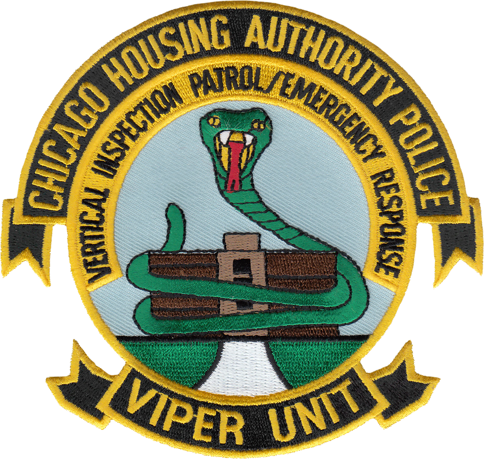 CHICAGO HOUSING AUTHORITY POLICE SHOULDER PATCH: Viper Unit