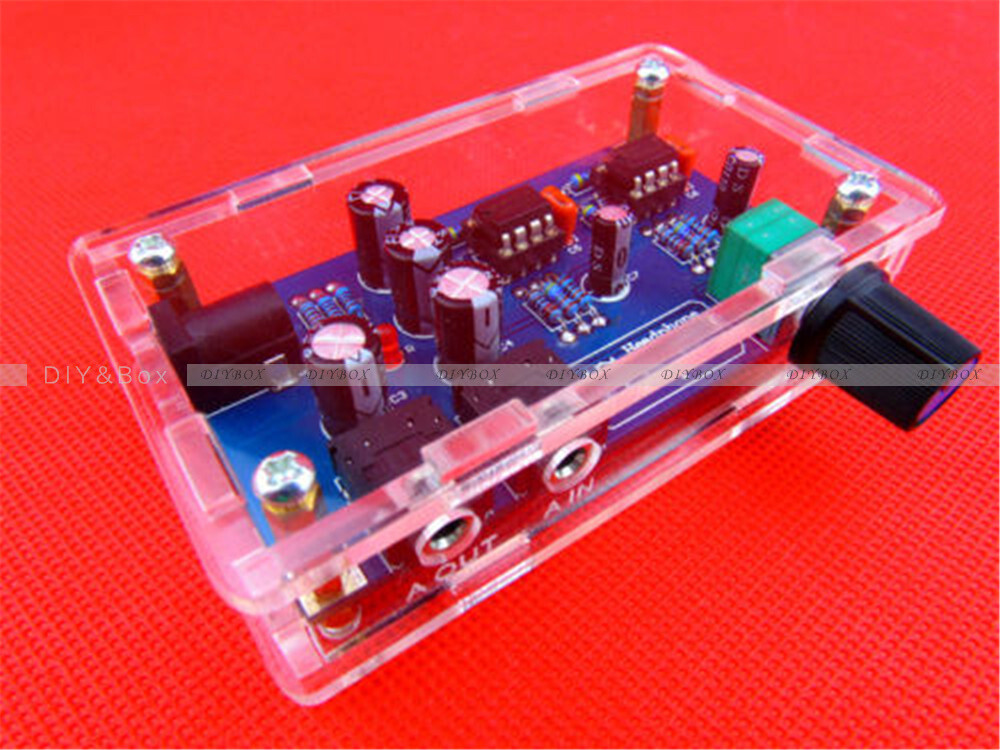 Portable Classic 47 Headphone Amplifier Board Kit AMP Module DIY Kit with Case