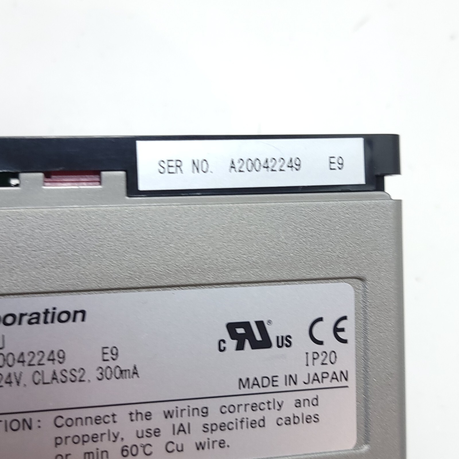 IAI ABU Absolute Controller Input 24VDC Class 2 300mA Free Shipping