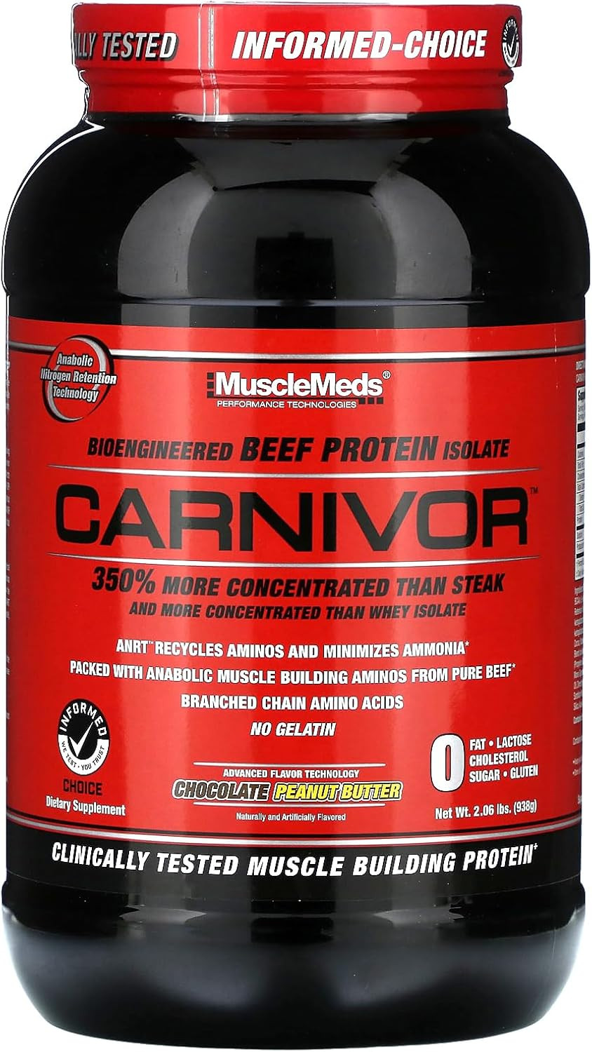 Carnivor Beef Protein Isolate Powder, 23 Grams Protein, 0 Fat, 0 Sug