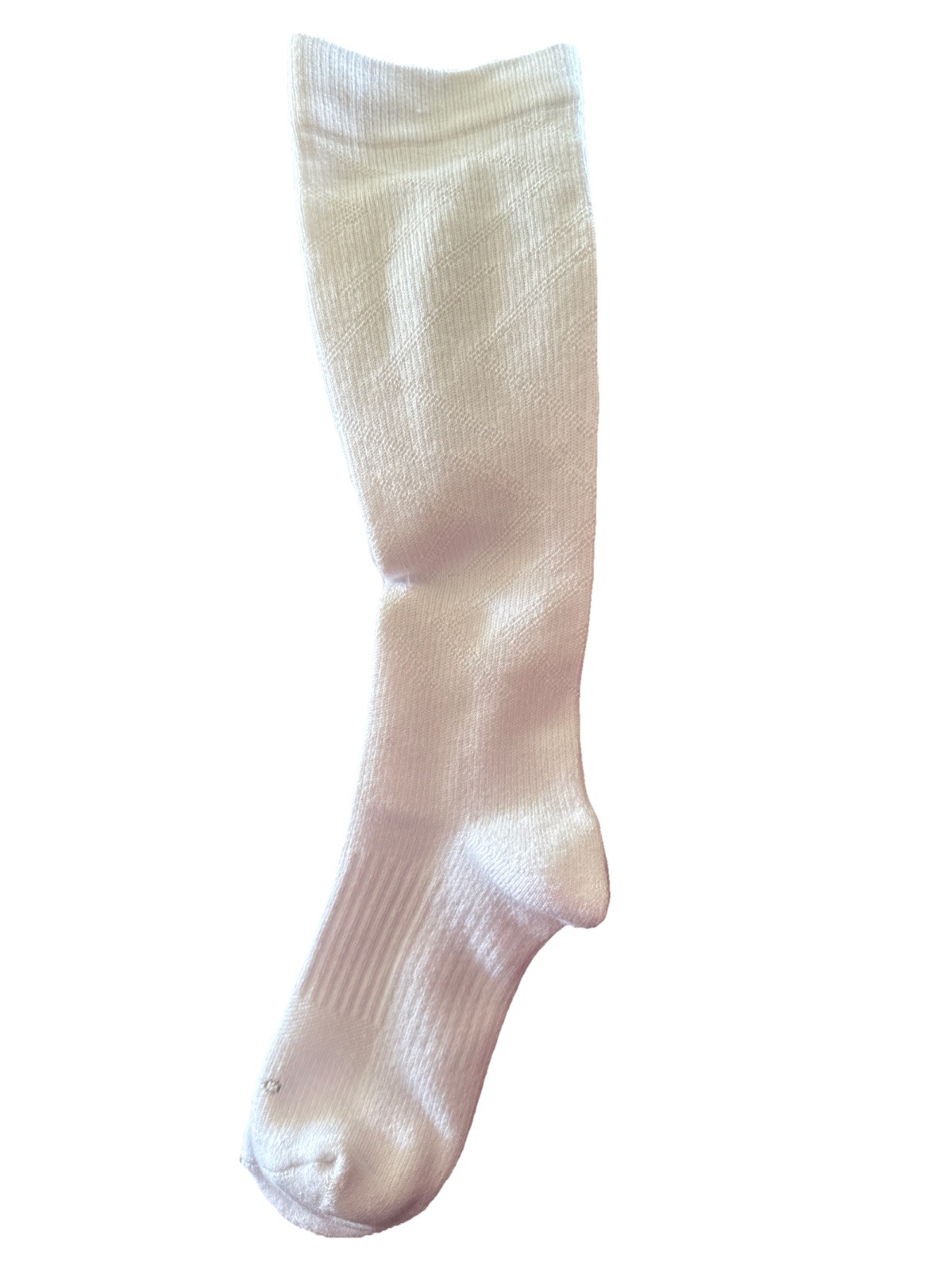 White Athletic Compression Socks - Womens Medium Secure Compression