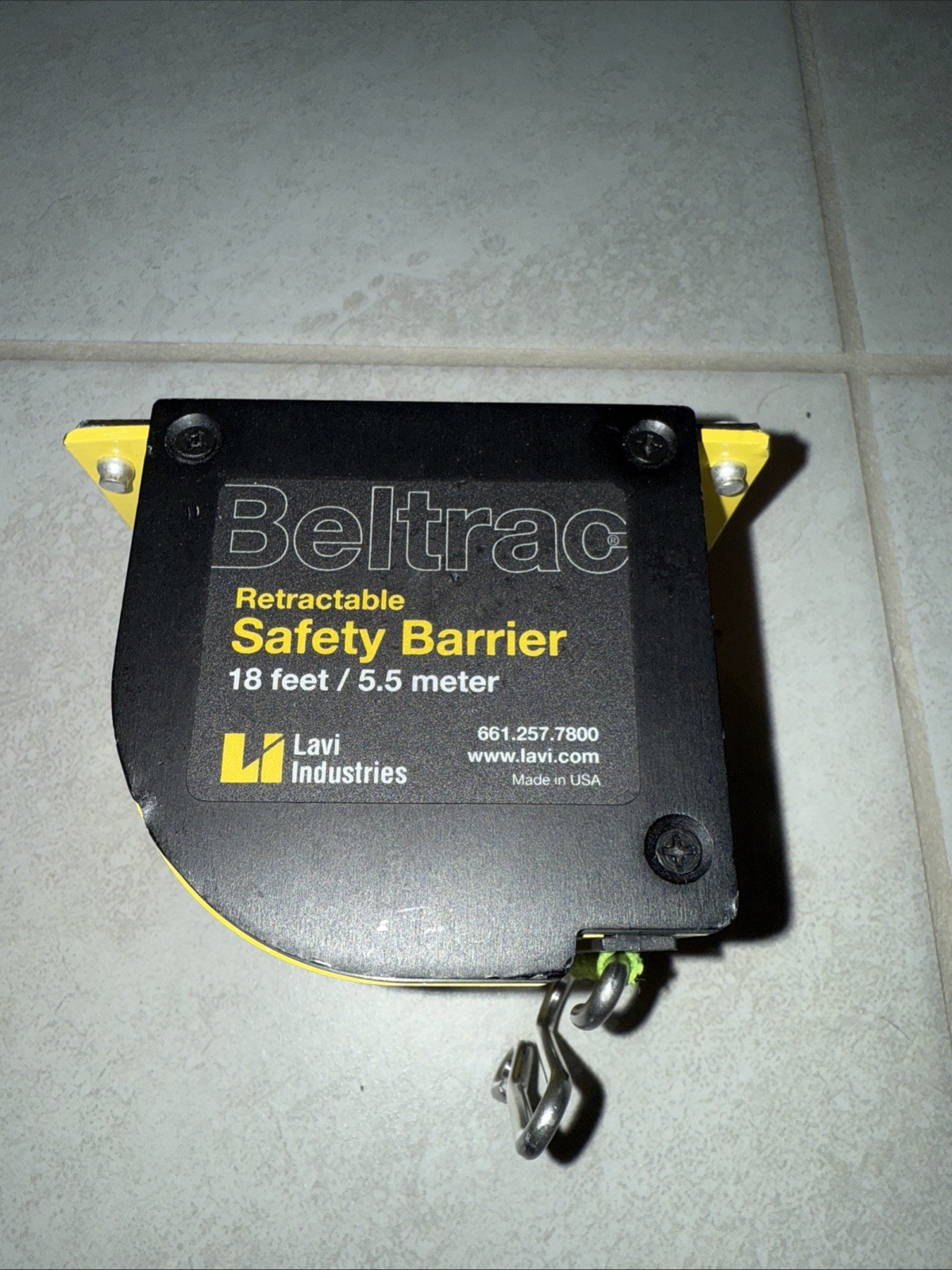 Lavi Beltrac 18 Feet / 5.5 Meter Retractable Safety Barrier Neon Strap Read