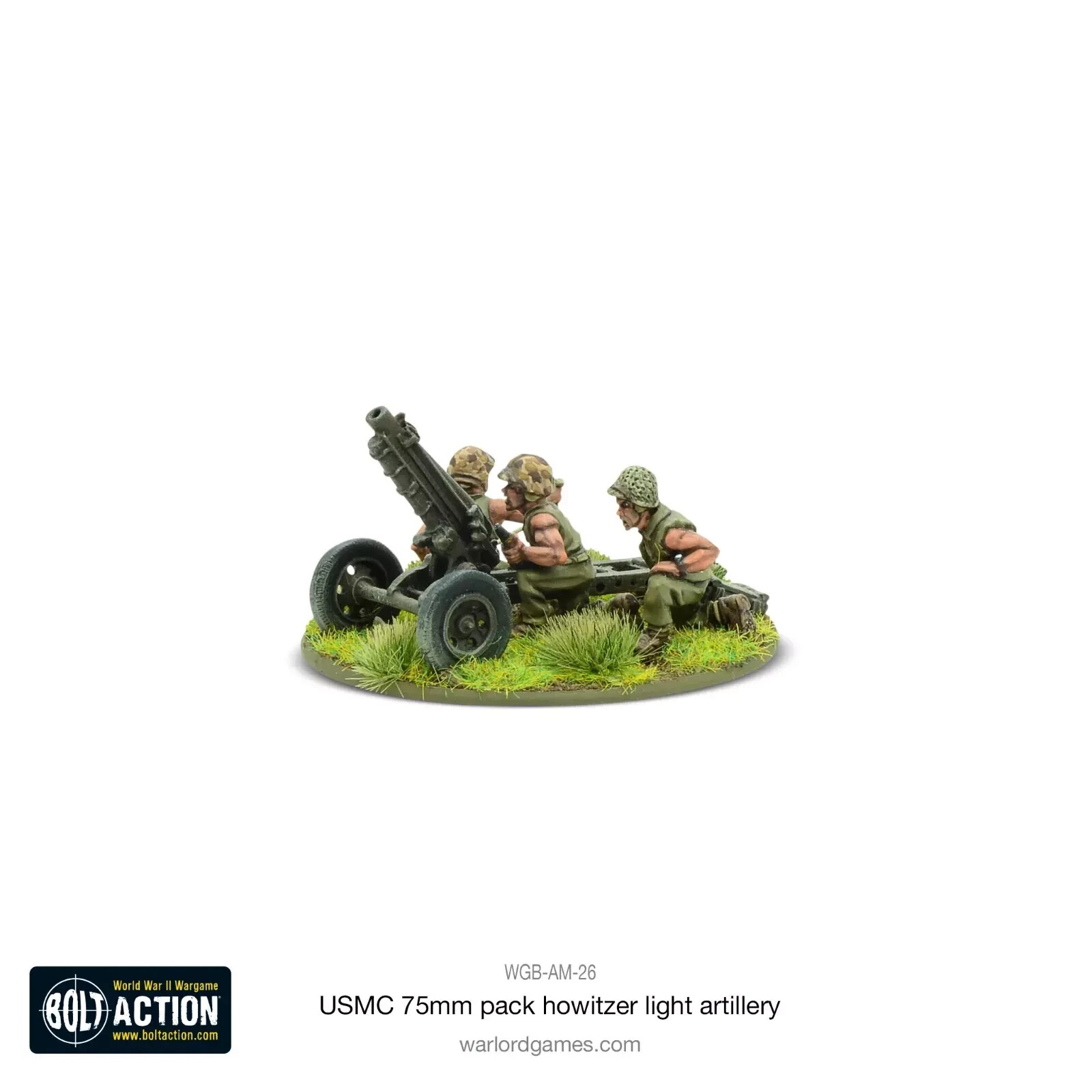 Bolt Action WGB-AM-26 USMC 75mm Pack Howitzer Light Artillery (US Marines) WW2