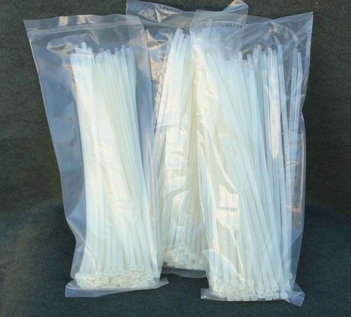100 PCS 8" Natural Cable Wire Tie 50 Lbs Zip Nylon !!!
