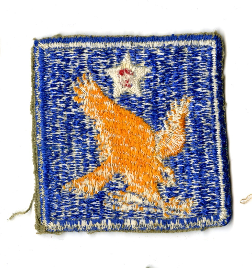 2nd Air Force White Back Patch WWII Vintage Pacific Coast
