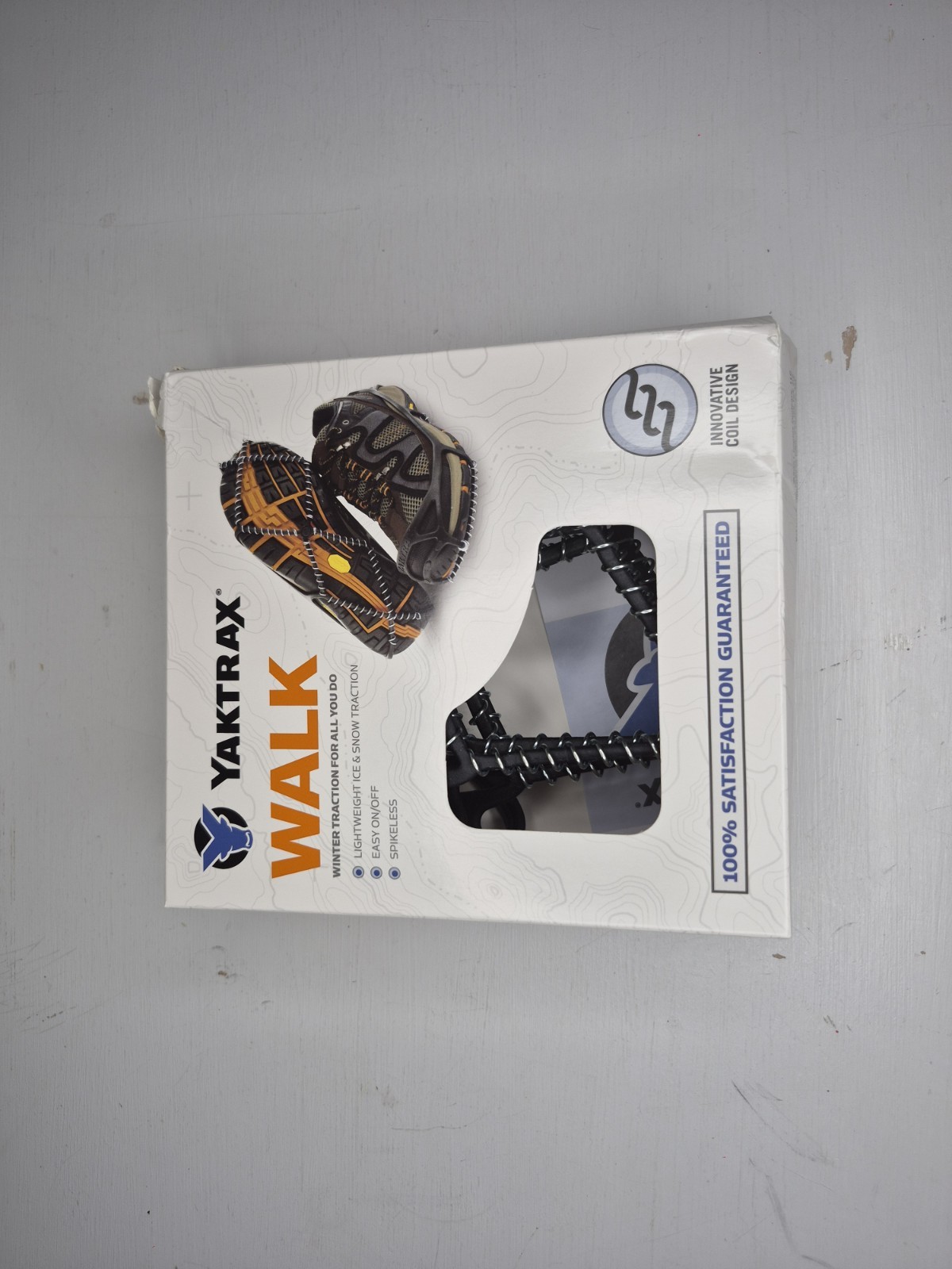 Yaktrax Walk Ice & Snow Traction Size Small US Men 5-8.5 Women 6.5-10 Black