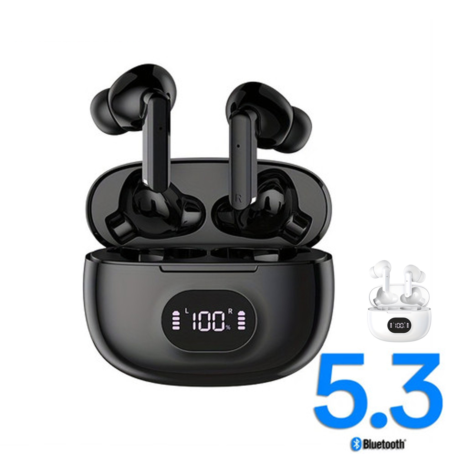 2026 Wireless Earbuds Bluetooth 5.3 Headphones in Ear with HiFi Stereo Deep Bass