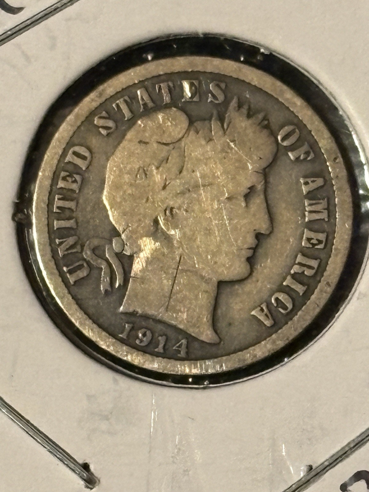 1914-D Barber Dime   Item-2A
