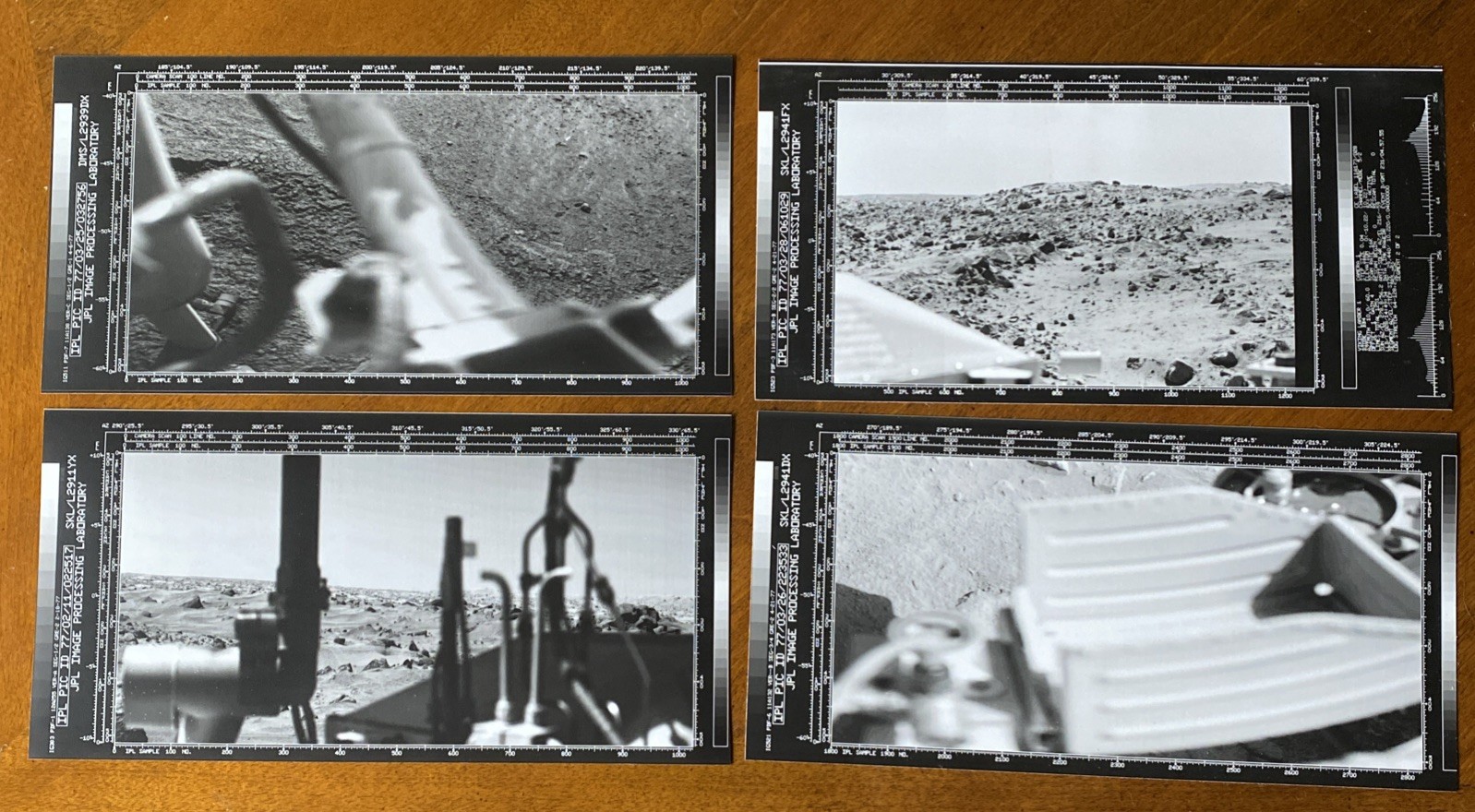 NASA VIKING LANDER 1 Mars JPL Photo Set -- Lot of 4 Space Travel Lot 2