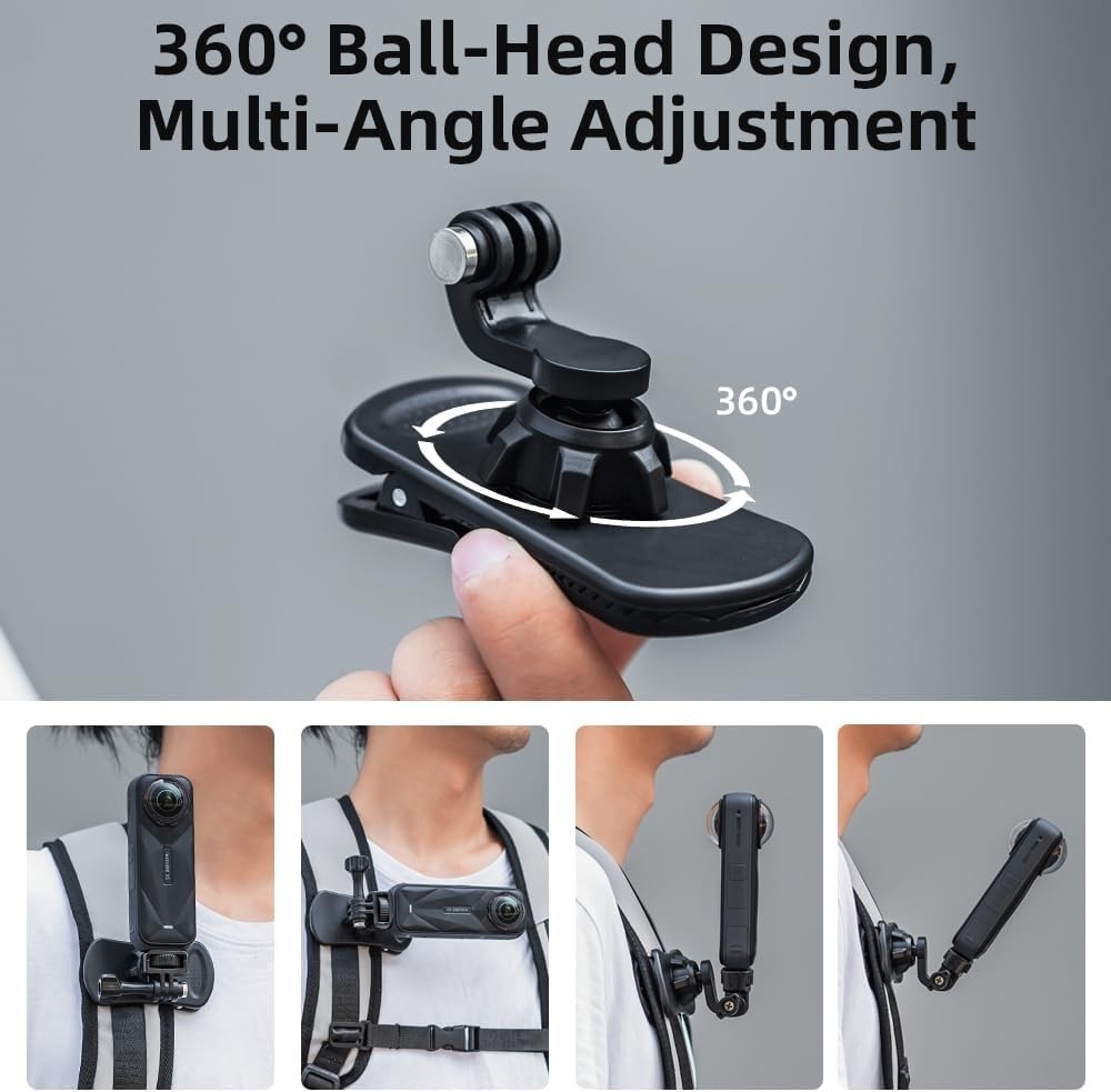 Lightweight 1/4" Quick Release Backpack Camera Mount - Effortless Filming